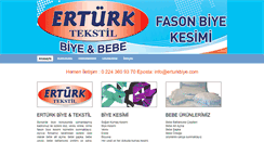 Desktop Screenshot of erturkbiye.com
